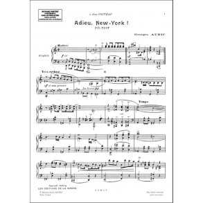 Adieu New-York Piano